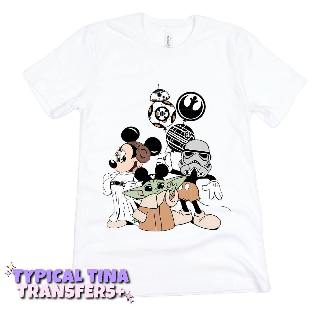 SW Mouse mash up | DTF Transfers | POD