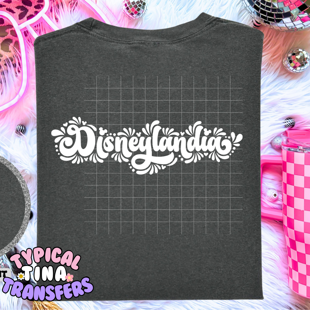 Diz-landia (white) | DTF Screen Print | POD