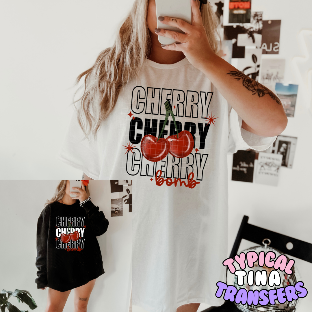 cHERRY X3 BOMB | DTF Transfers | POD