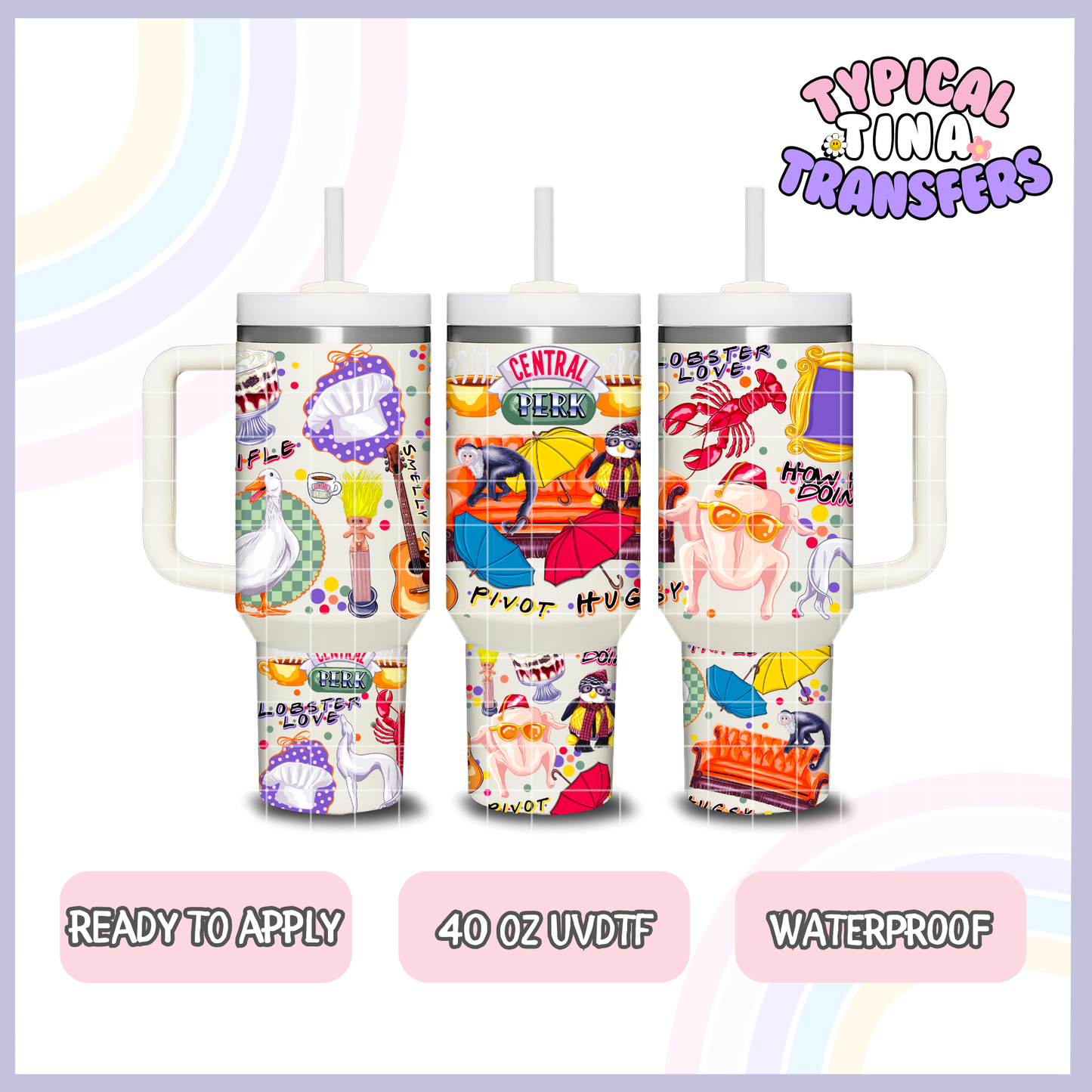 Central Perk | 40oz UVDTF Wrap | POD