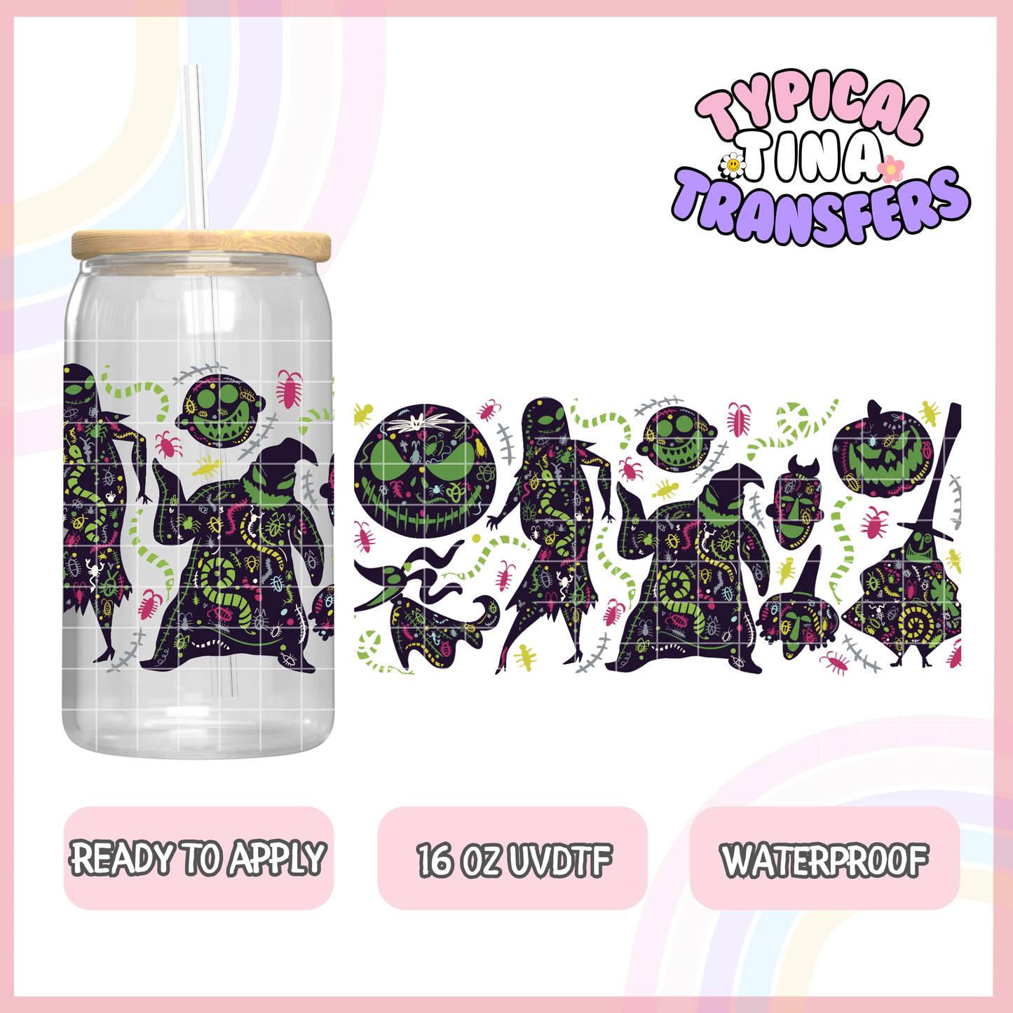 UVDTF #1766 | 16oz UVDTF Wrap | RTS
