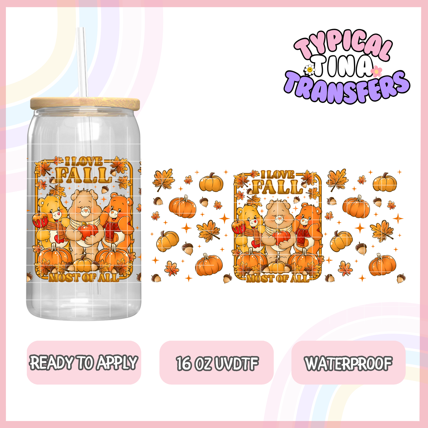 UVDTF #1776 | 16oz UVDTF Wrap | POD