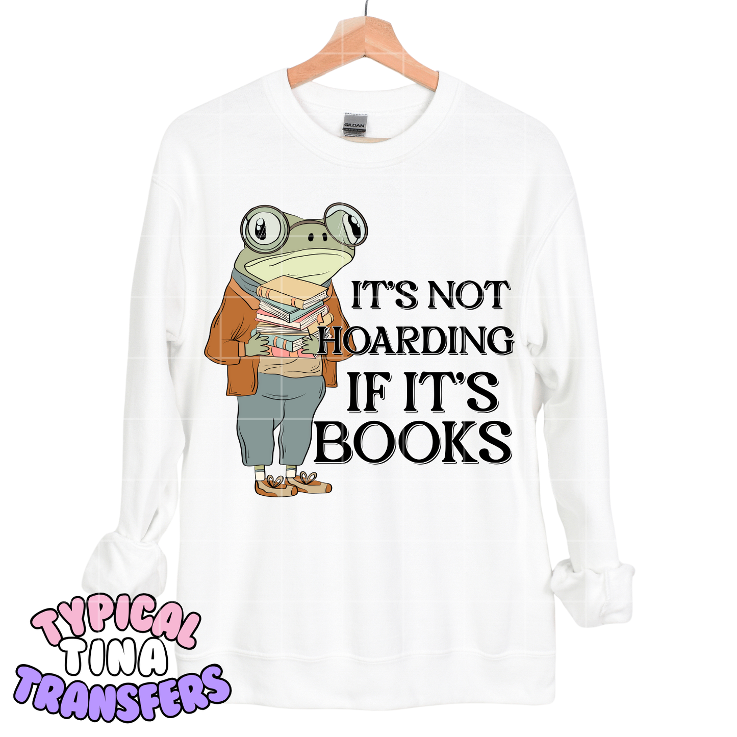 It's not hoarding if it's books | DTF Screen Print | POD
