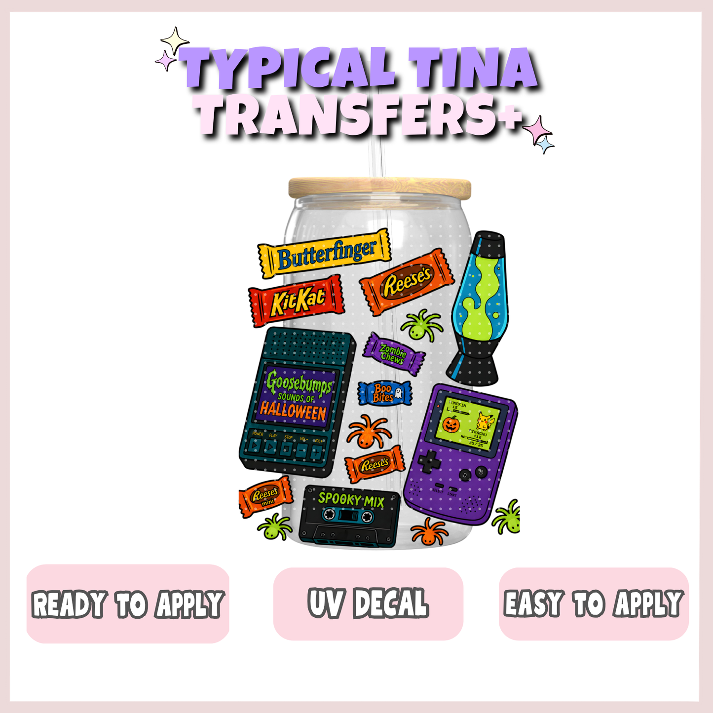 Retro halloween candy | UV decals | POD