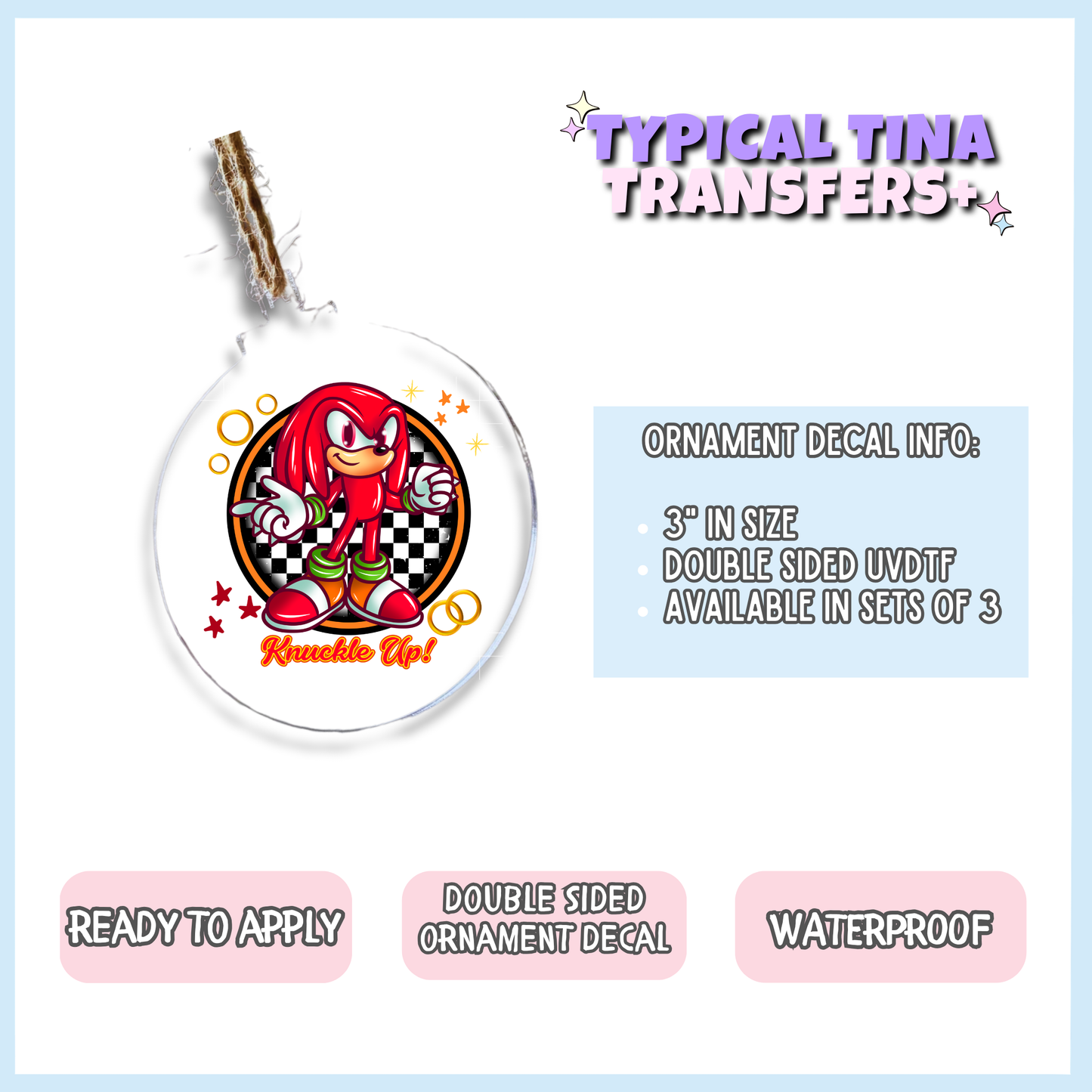 H3dgeh0gs | 3" Xmas Ornament | POD