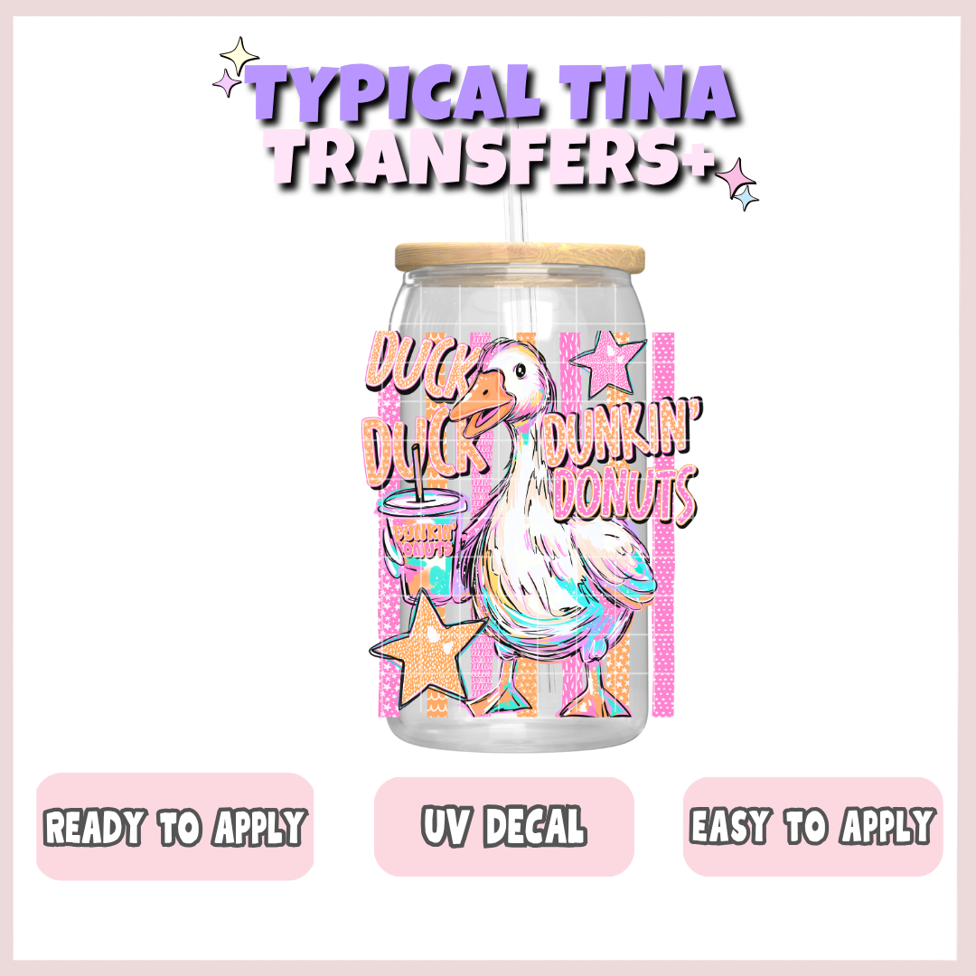 Goose: Duck Duck Dun Donuts | UV decals | POD