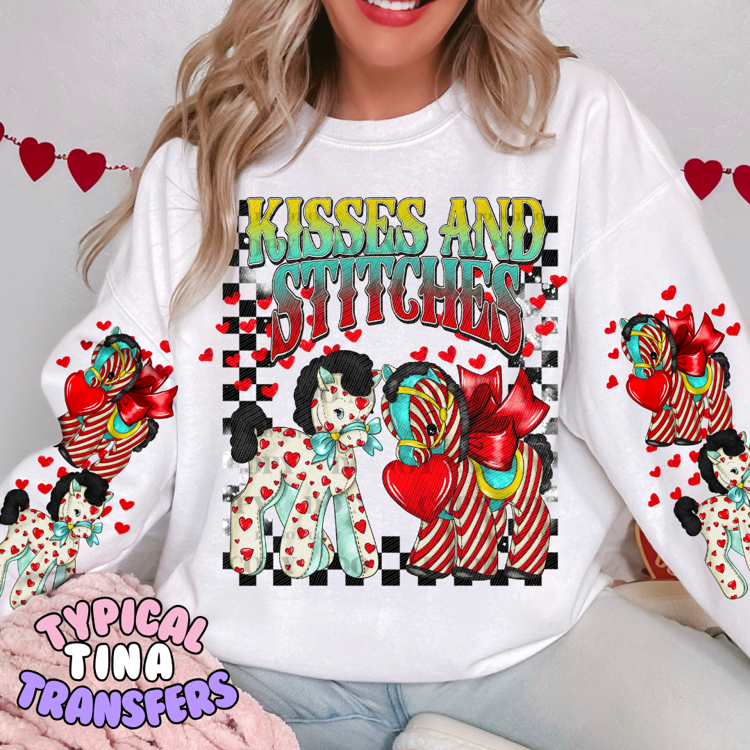 Kisses and Stitches | DTF Transfers | POD