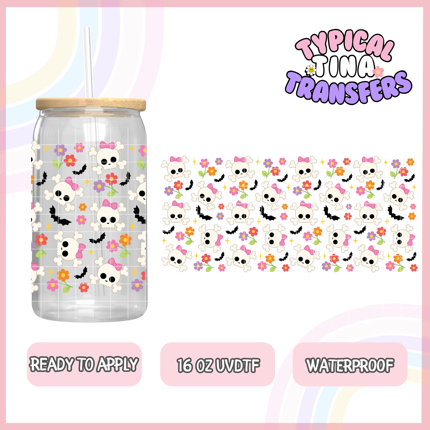 UVDTF #1852 | 16oz UVDTF Wrap | POD