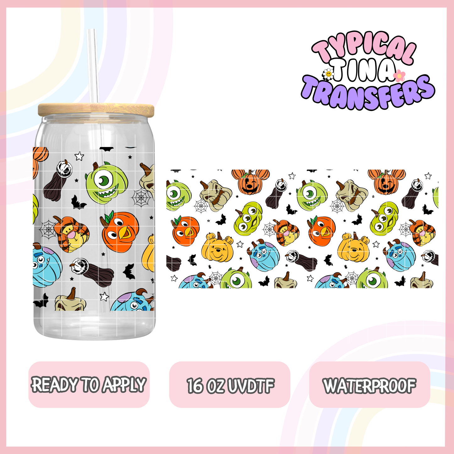 UVDTF #1887 | 16oz UVDTF Wrap | POD