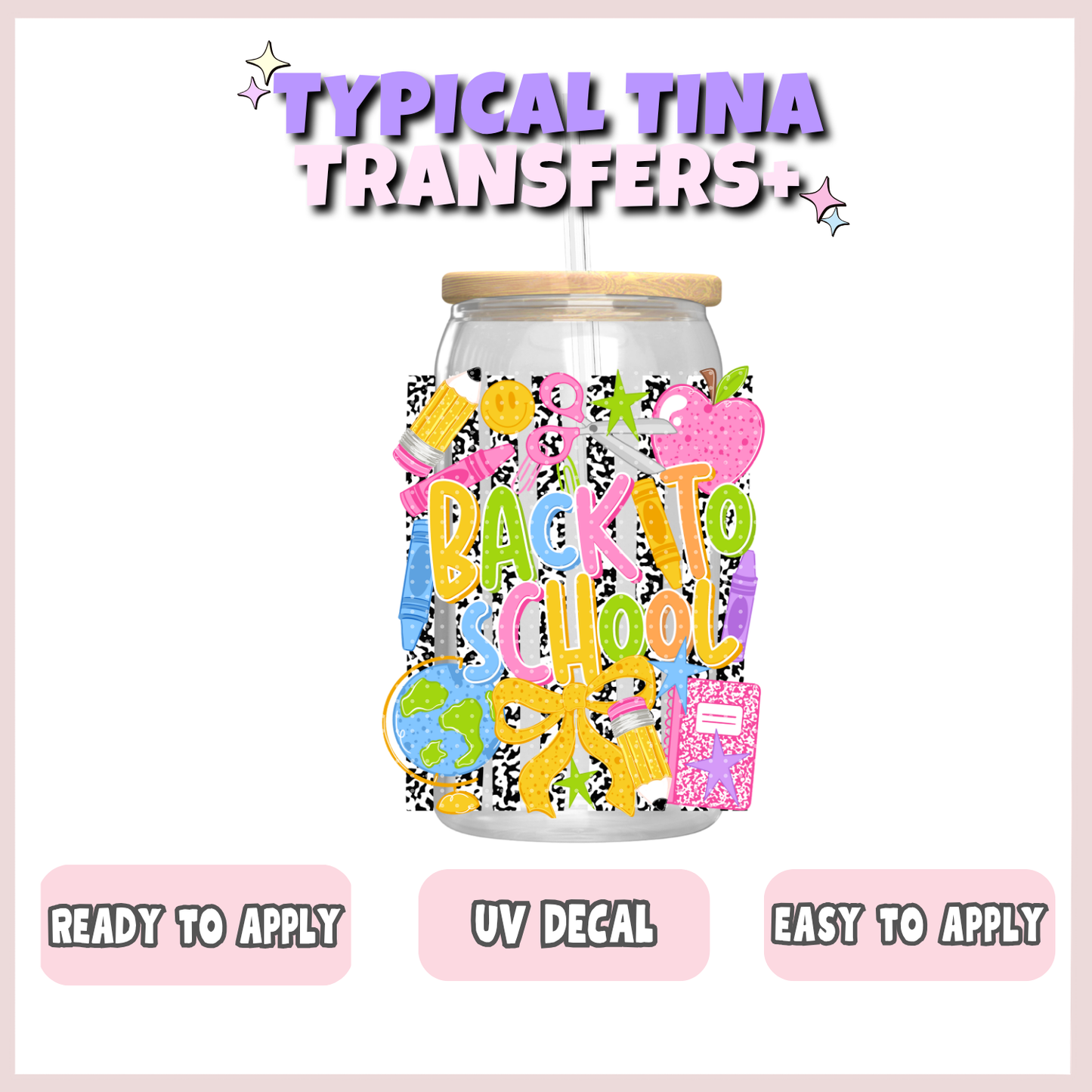 back to school | UV decals | POD