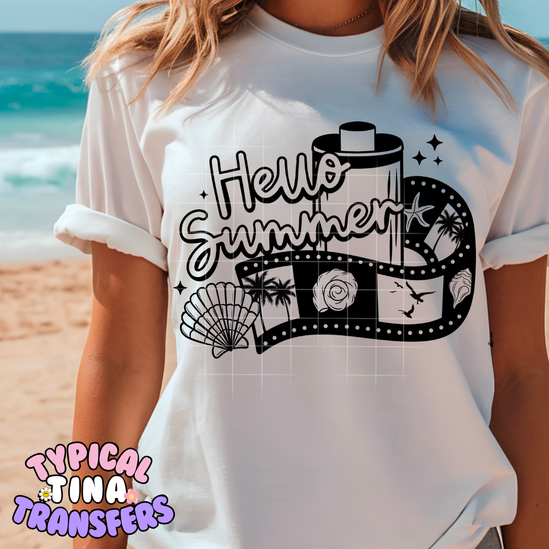 Hello Summer Film | DTF Transfer | POD