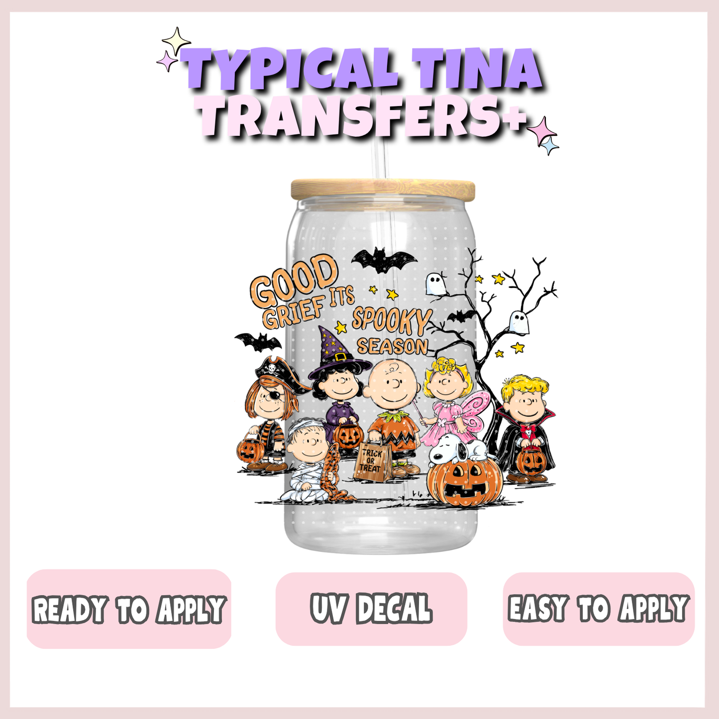 Good Grief its spooky season | UV decals | POD