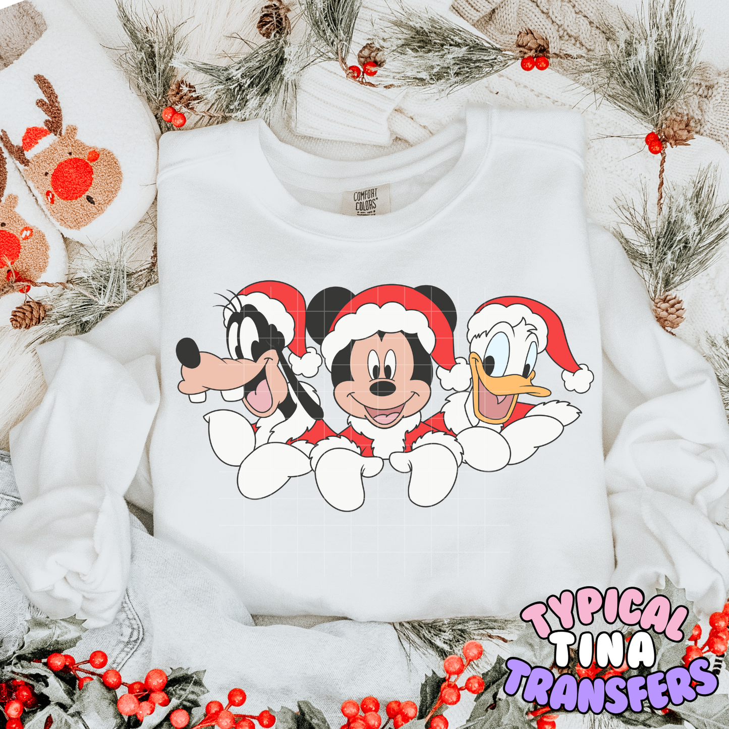 Red Christmas M, G & D | DTF Transfer | POD