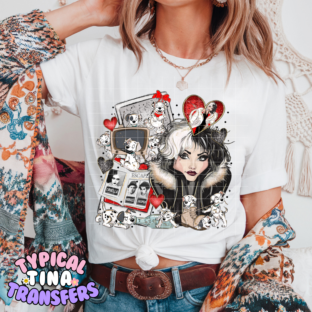 Cru-ella | DTF Screen Print | POD