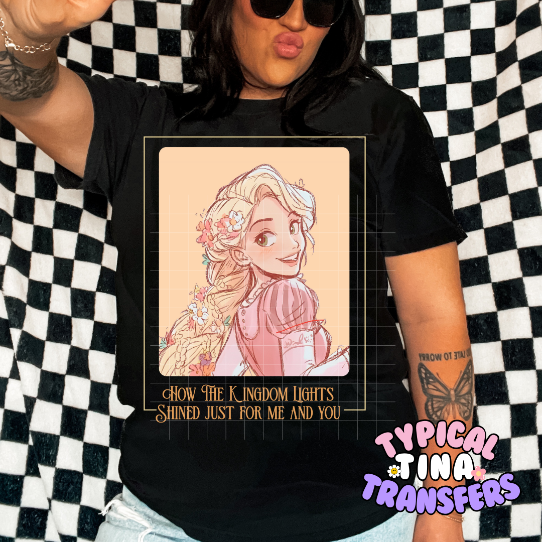 Princess Portraits | DTF Screen Print | POD - choose design
