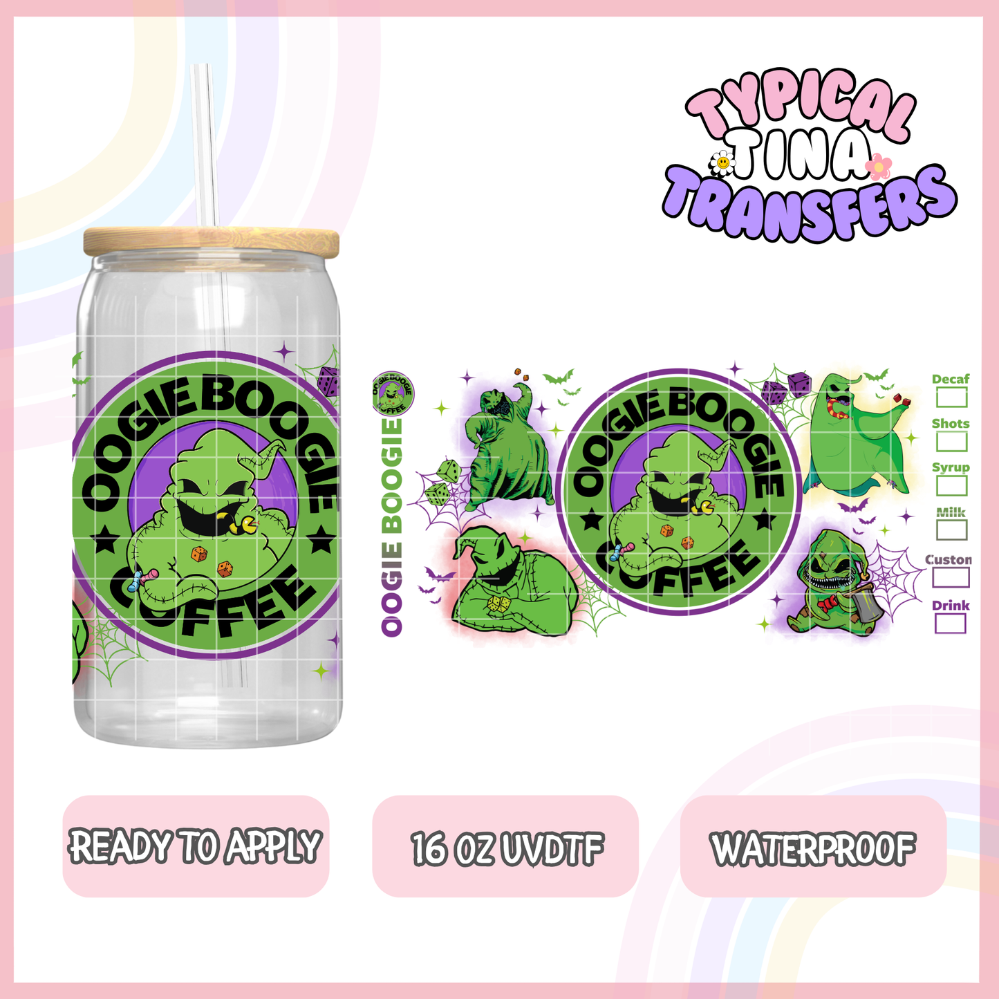 UVDTF #1918 | 16oz UVDTF Wrap | POD