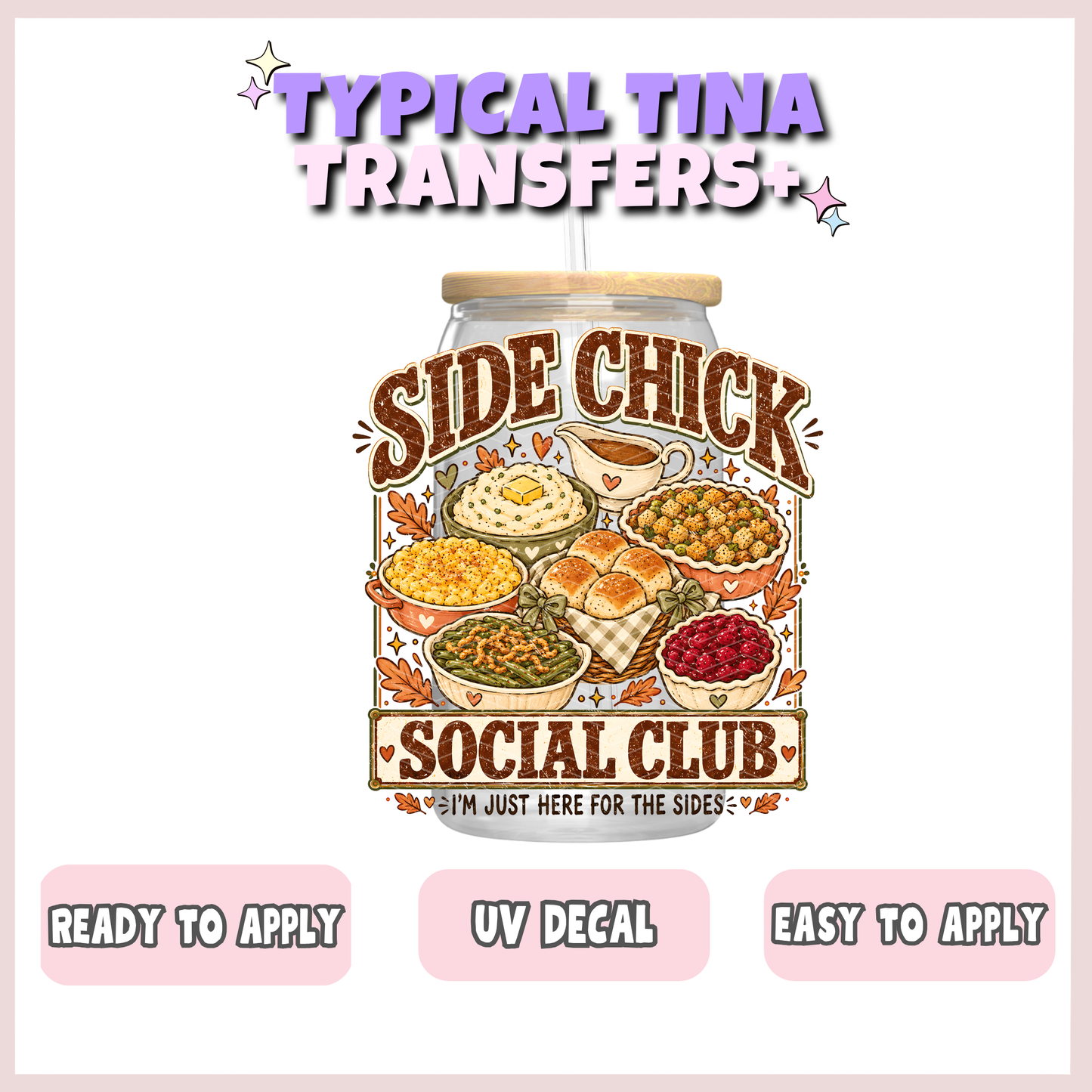 Side chick social club | UV decals | POD
