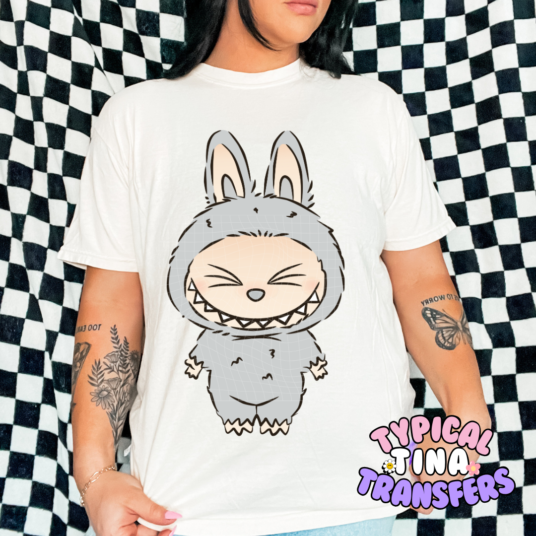 Little Monster squinting | DTF Screen Print | POD - choose design
