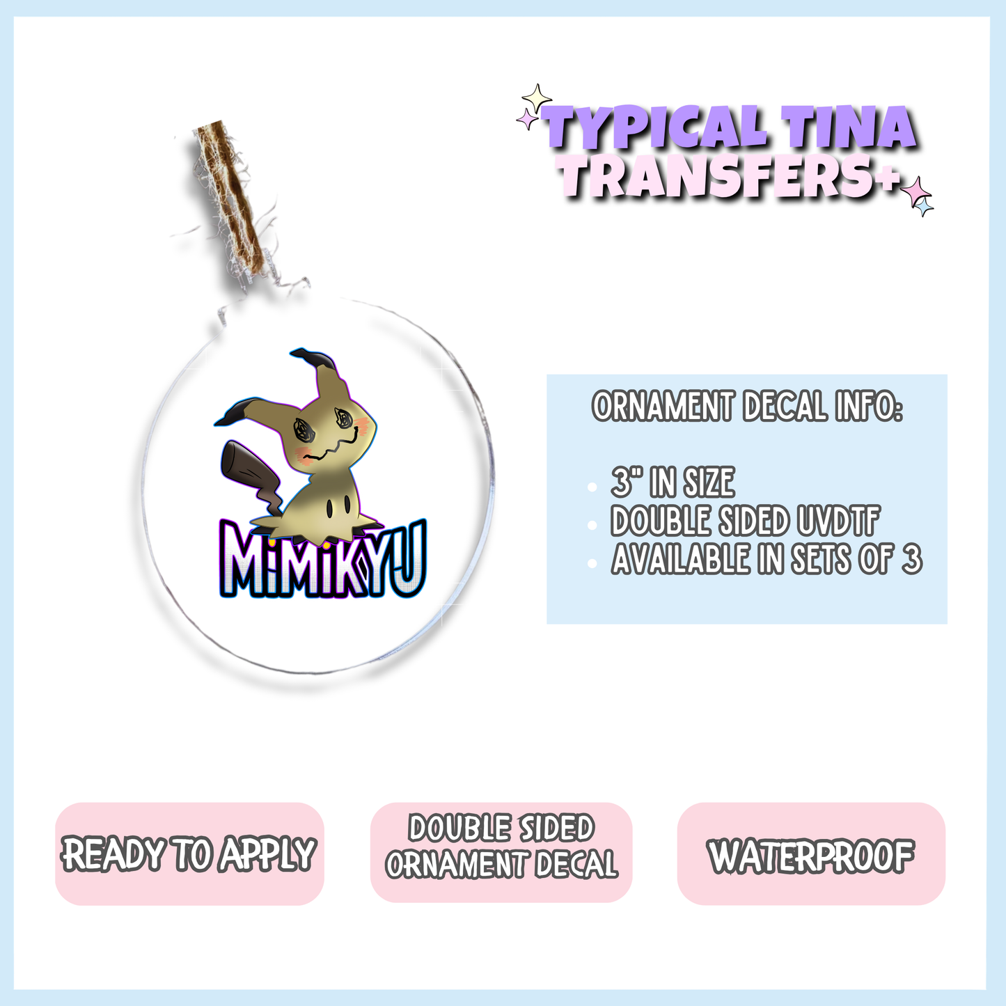 Fighting Characters | 3" Xmas Ornament | POD