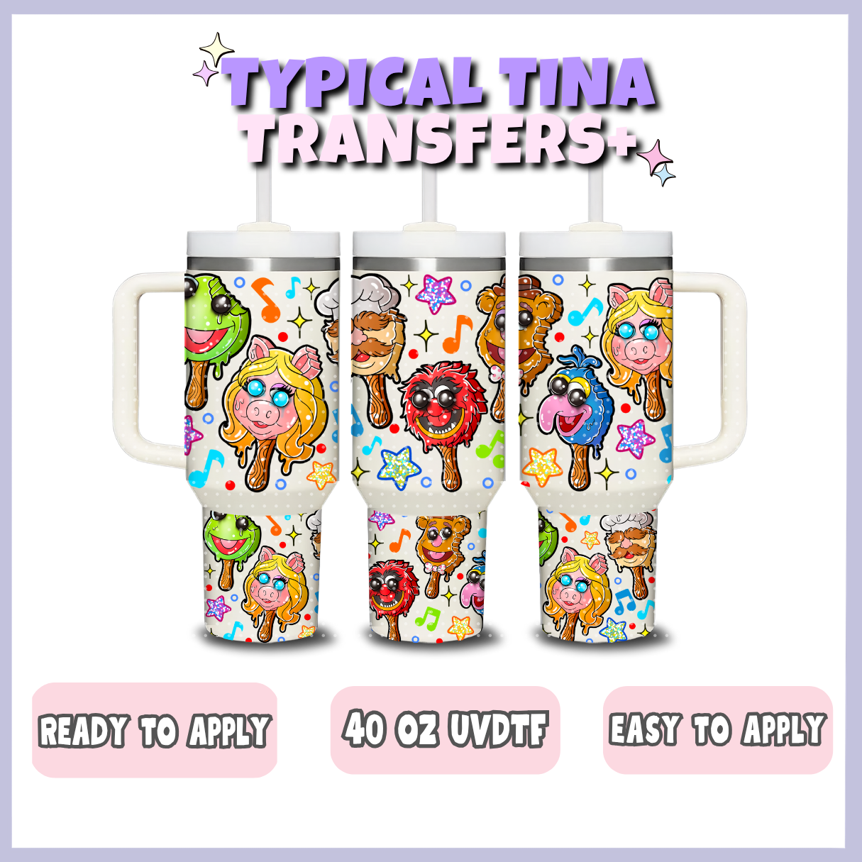 Muppet popsicle | 40oz UVDTF Wrap | POD