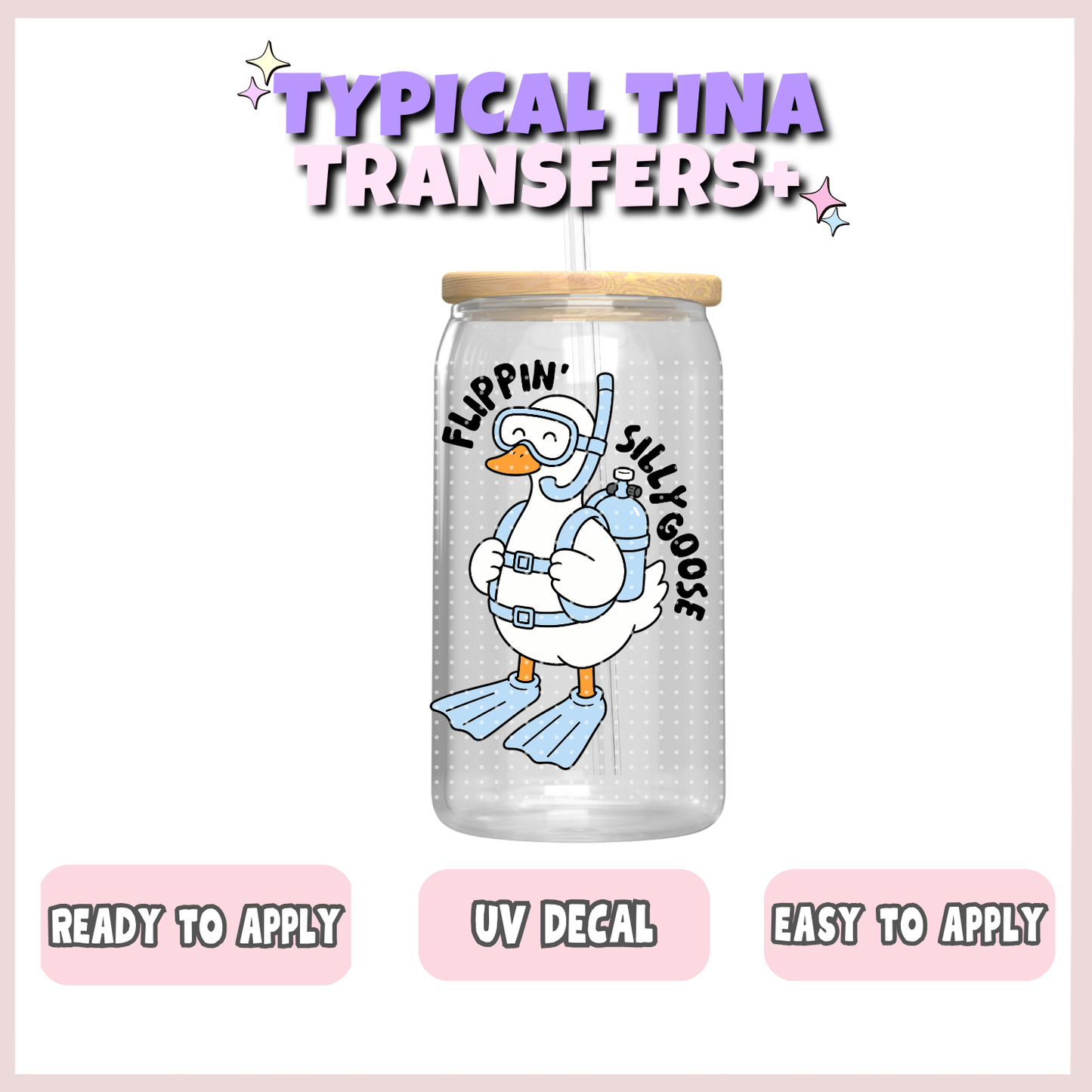 Goose - Flippin silly goose | UV decals | POD