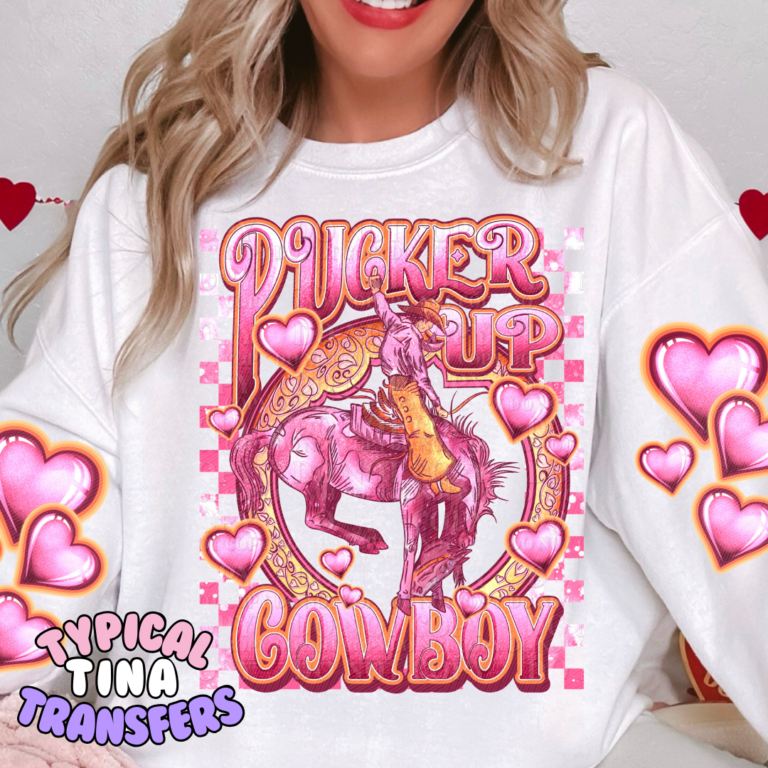 Pucker Up Cowboy | DTF Transfers | POD