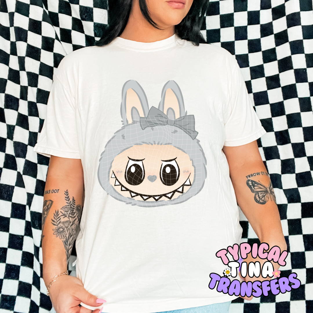 Little Monster Heads small bow (no outline) | DTF Screen Print | POD - choose design