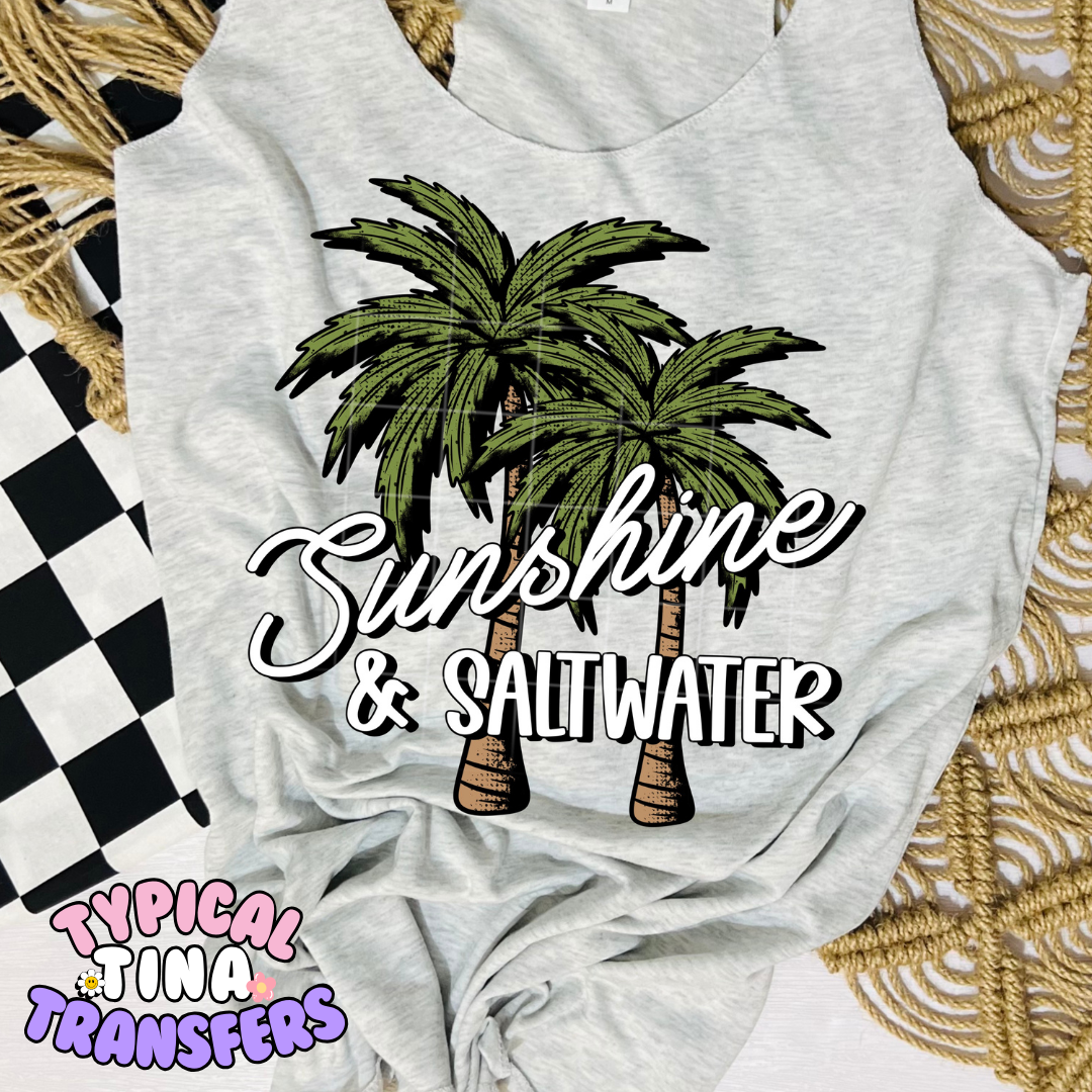 Sunshine and saltwater | DTF Transfer | POD