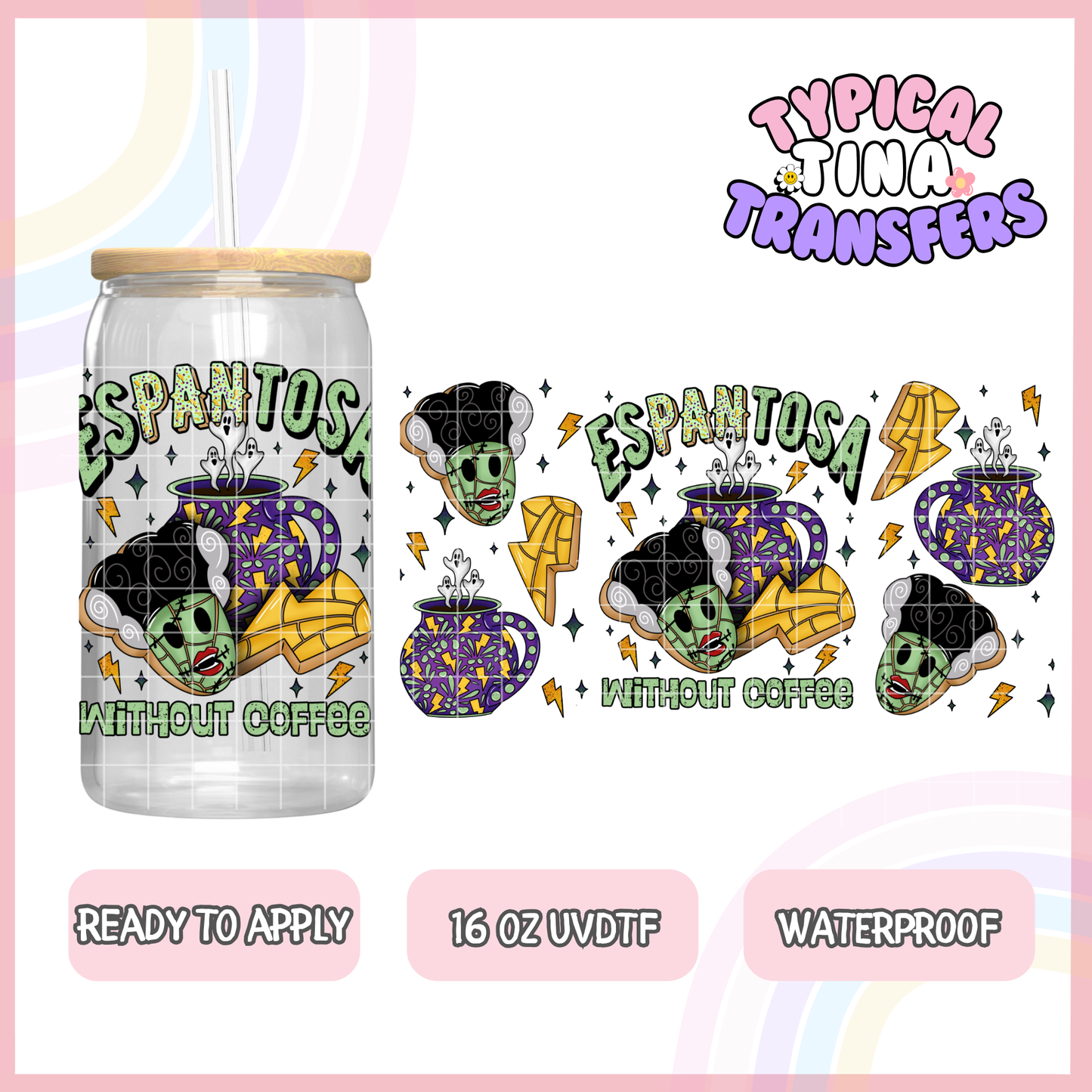 UVDTF #2078 | 16oz UVDTF Wrap | POD