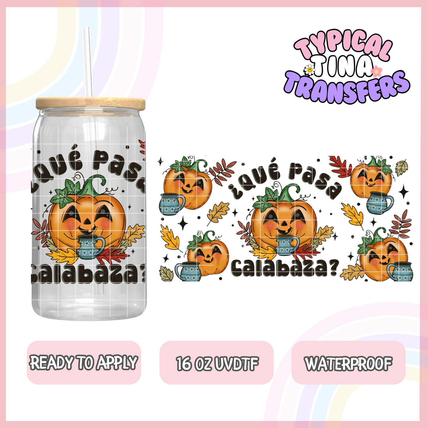 UVDTF #2079 | 16oz UVDTF Wrap | POD