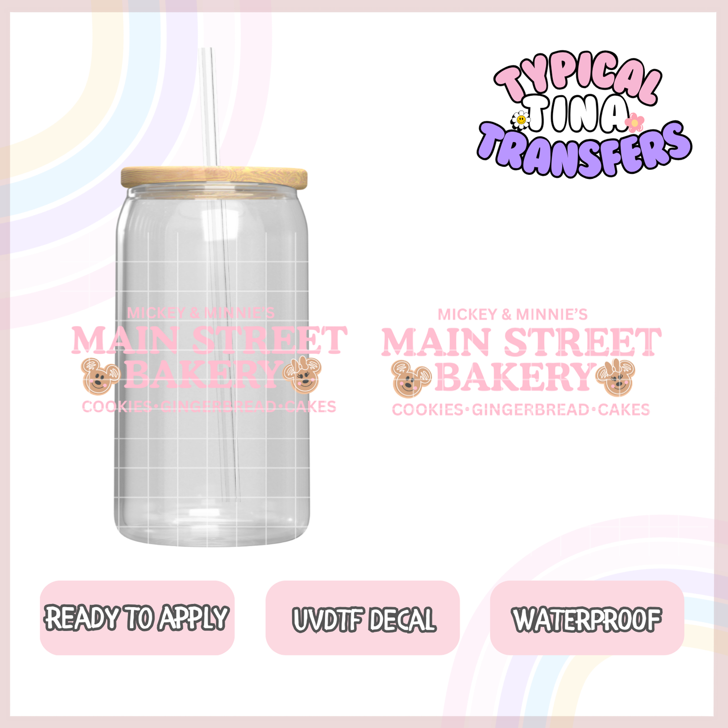 UVDTF Decal | 3"-4" decals | POD