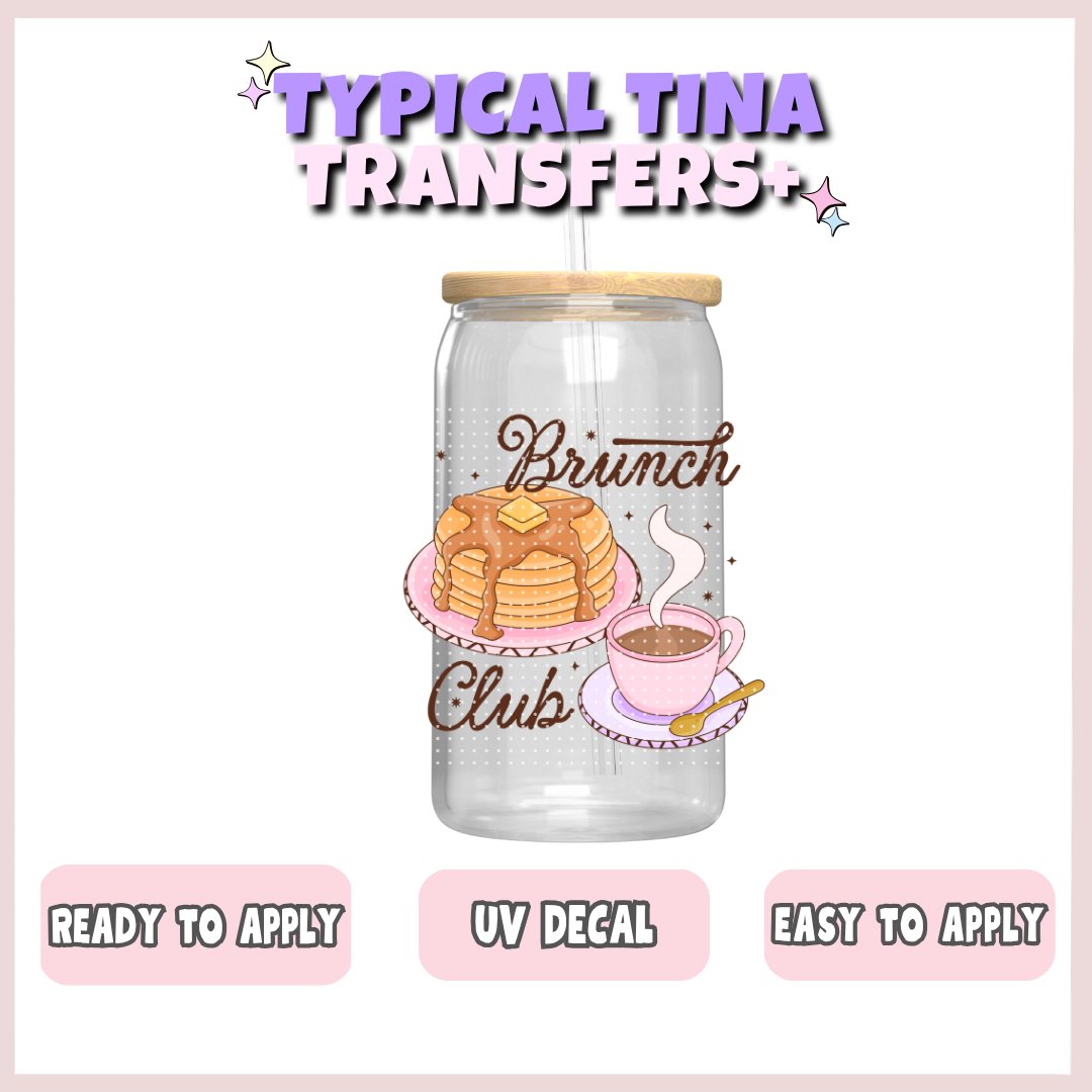 Brunch club (no BG) | UV decals | POD