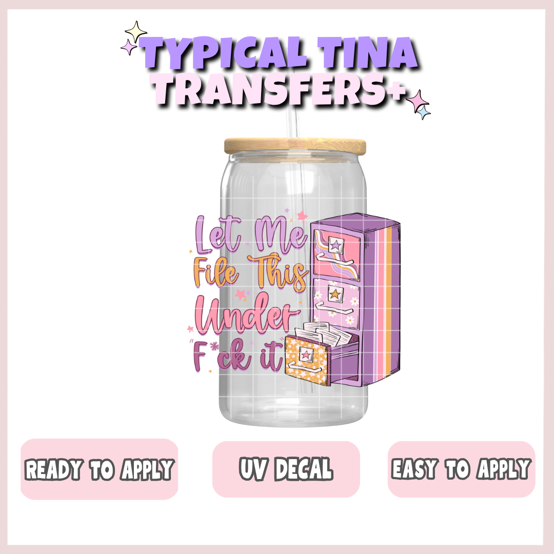 Let me file this under F it | UV decals | POD
