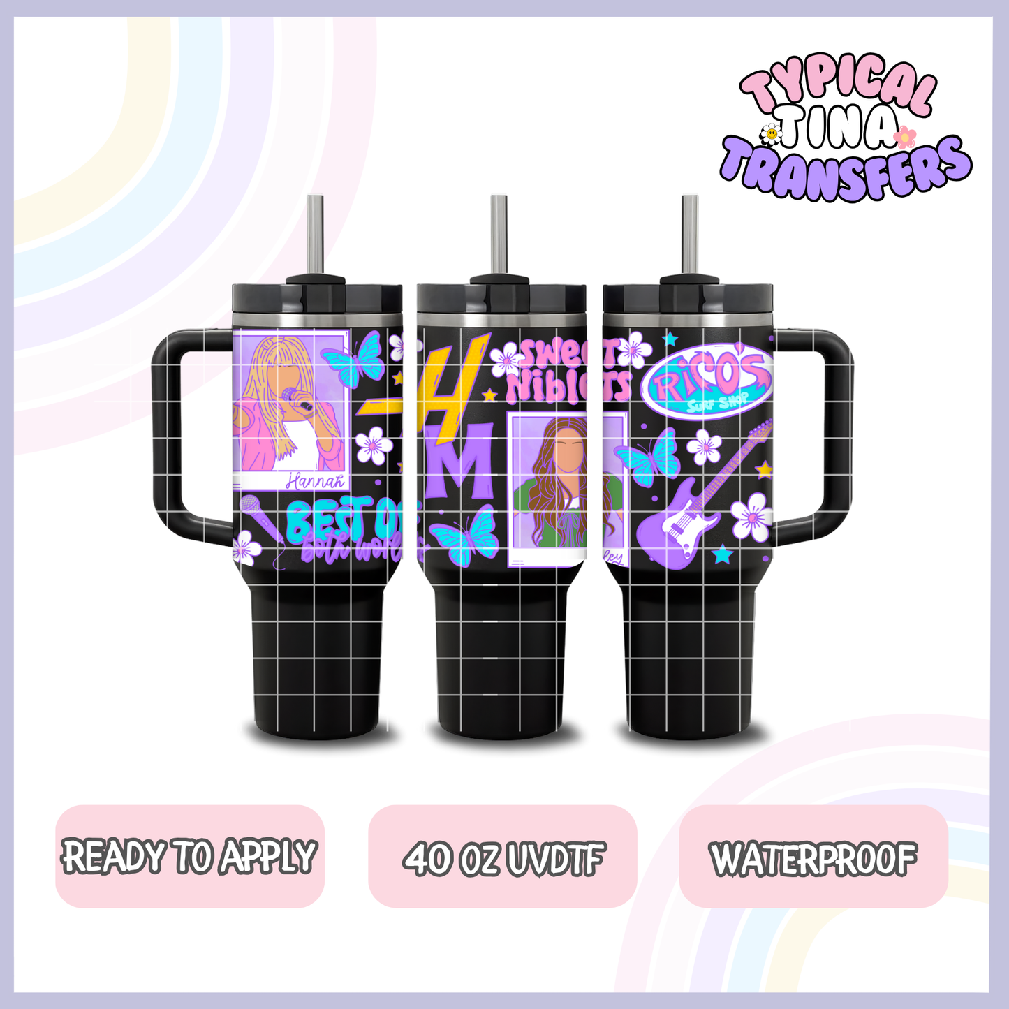 Han Mon pink and purple | 40oz UVDTF Wrap | POD