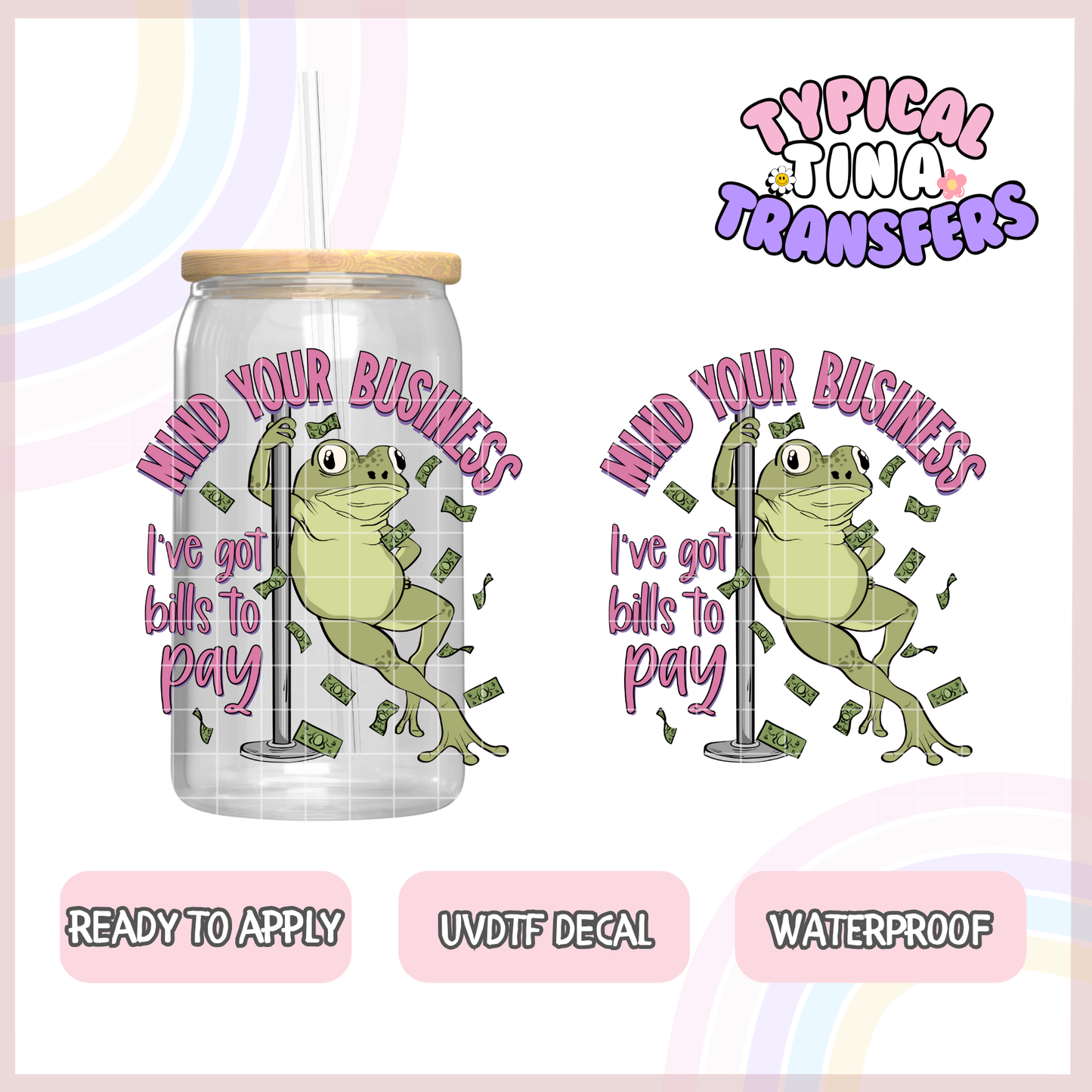UVDTF Decal | 3"-4" decals | POD