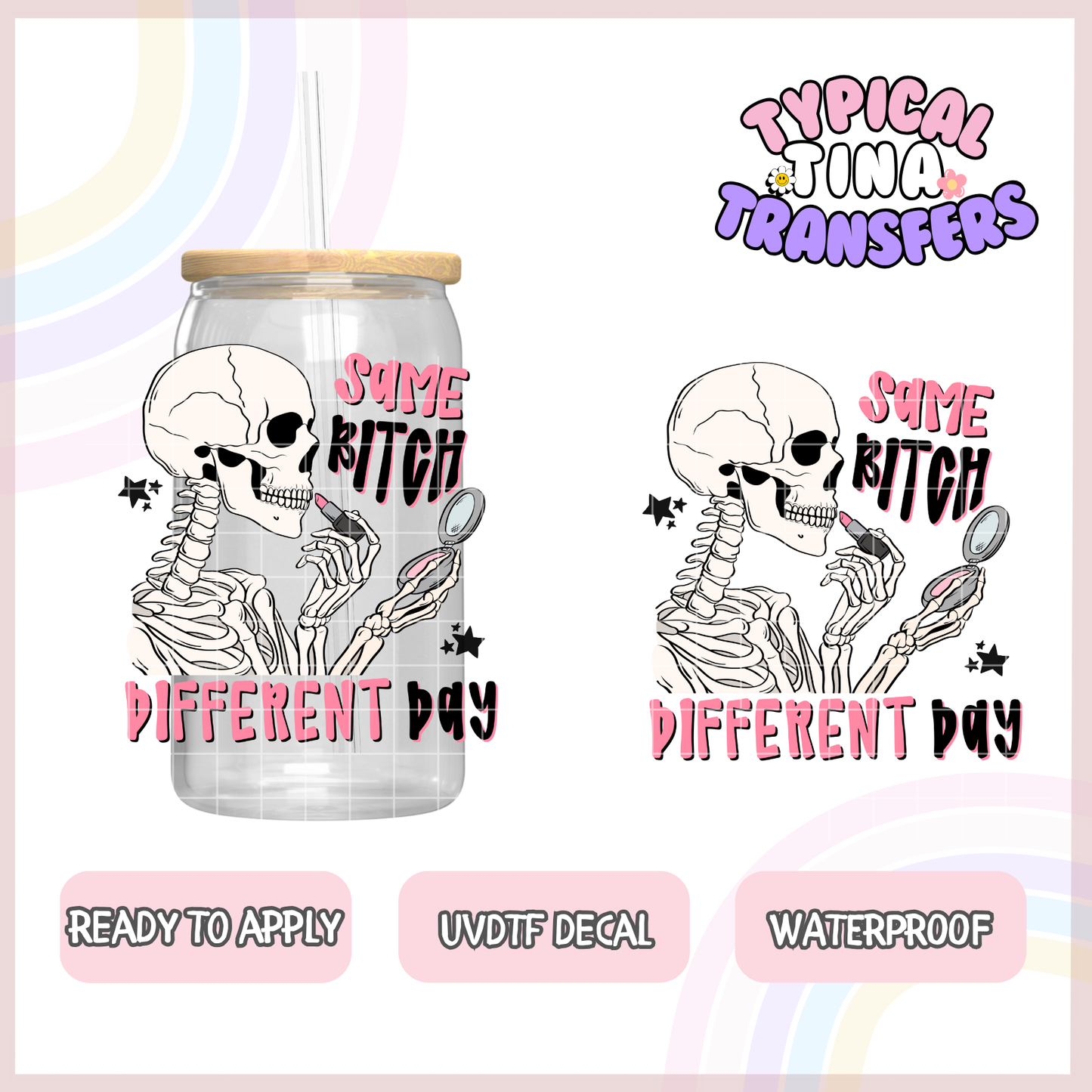 UVDTF Decal | 3"-4" decals | POD