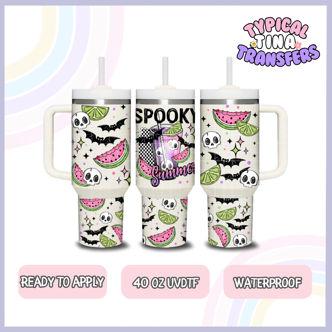Spooky Summer | 40oz UVDTF Wrap | POD
