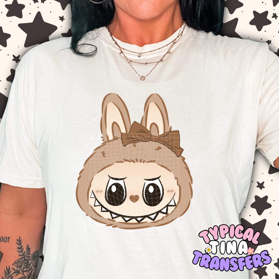Little Monster Heads small bow (no outline) | DTF Screen Print | POD - choose design