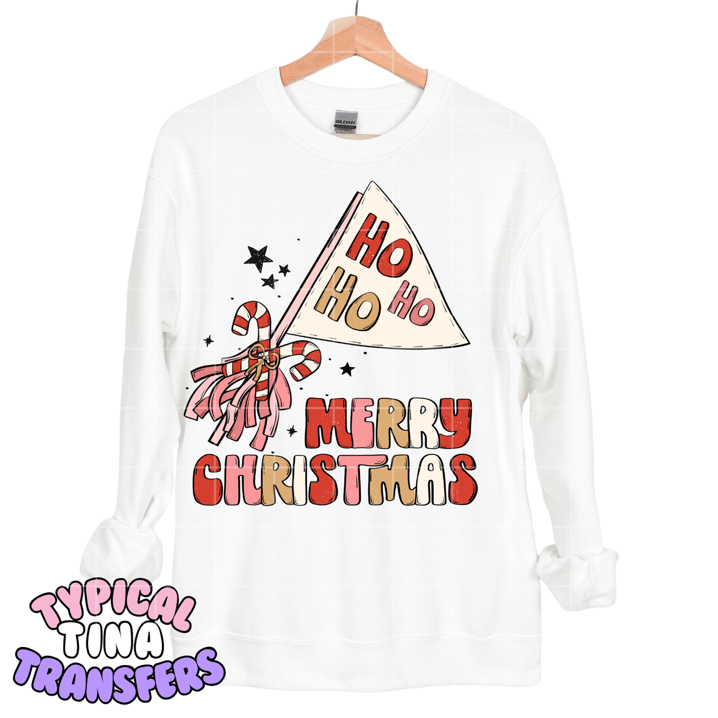 Ho Ho Ho Merry Christmas | DTF Screen Print | POD