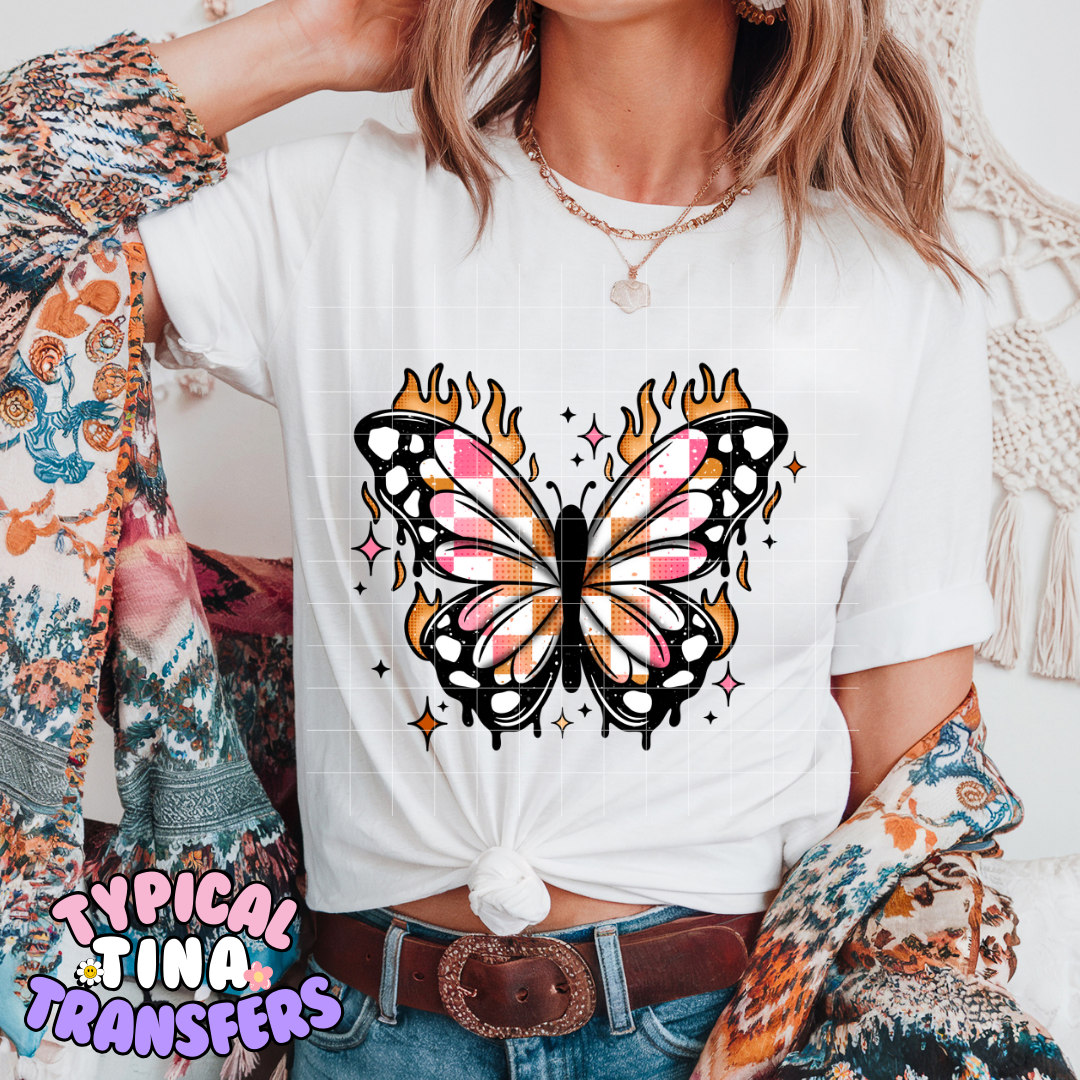 Butterfly Fire | DTF Screen Print | POD