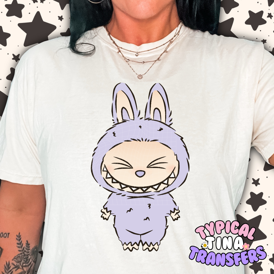 Little Monster squinting | DTF Screen Print | POD - choose design