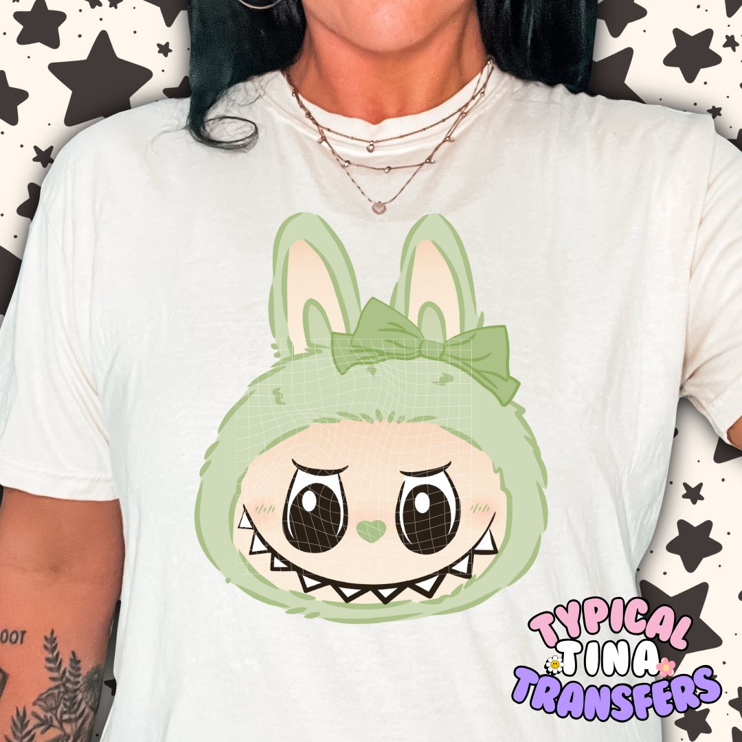Little Monster Heads small bow (no outline) | DTF Screen Print | POD - choose design