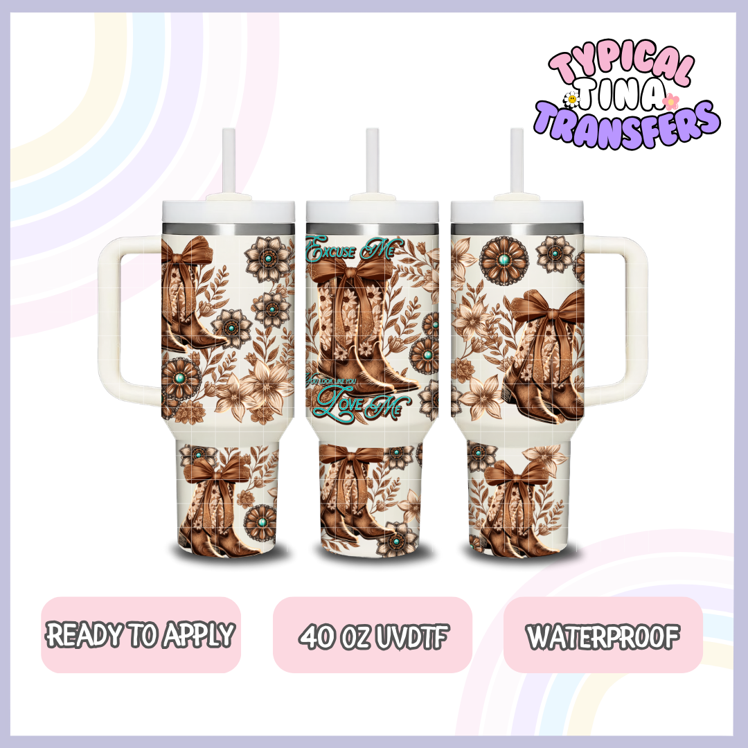 Excuse me | 40oz UVDTF Wrap | POD