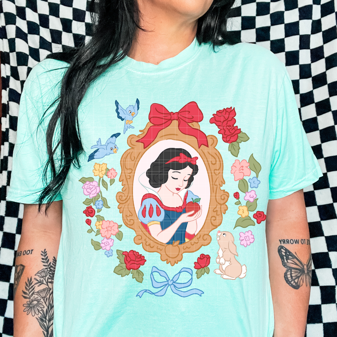 Snow - Dainty Frames | DTF Screen Print | POD - choose design