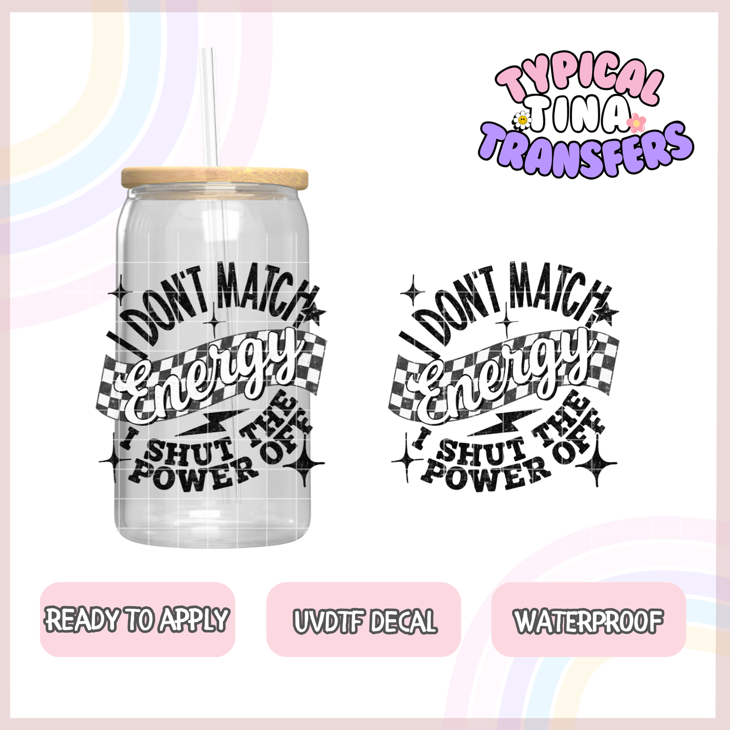 UVDTF Decal | 3"-4" decals | POD