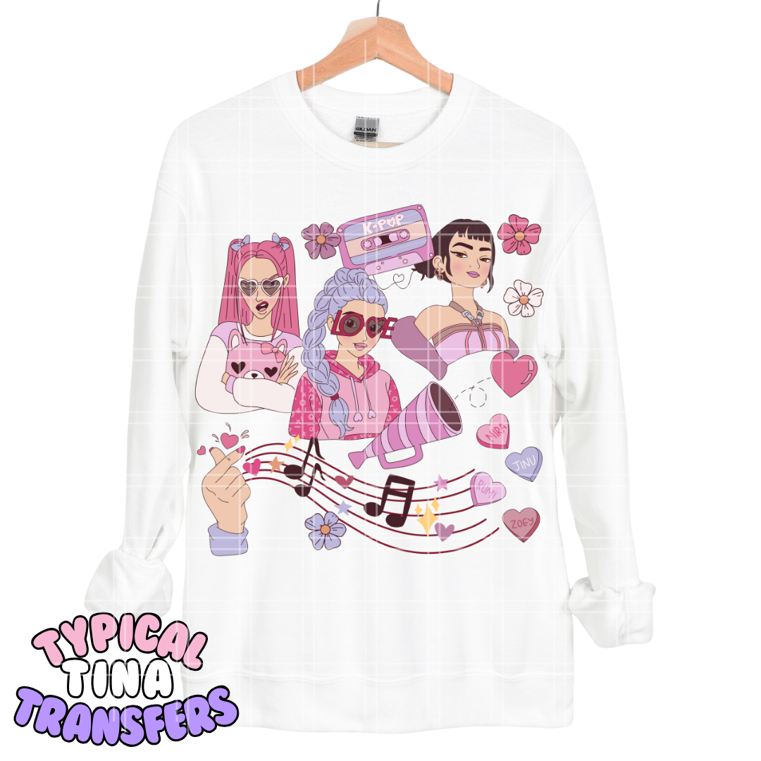 KP_DH Vday Music | DTF Transfers | POD