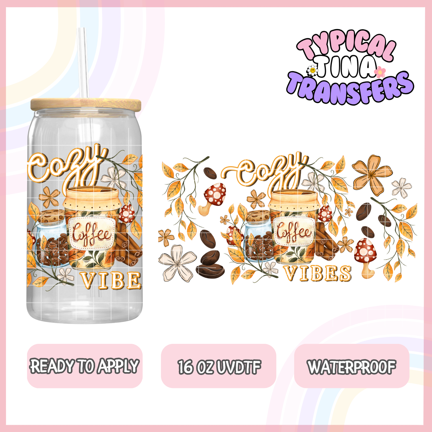 UVDTF #2607 | 16oz UVDTF Wrap | POD