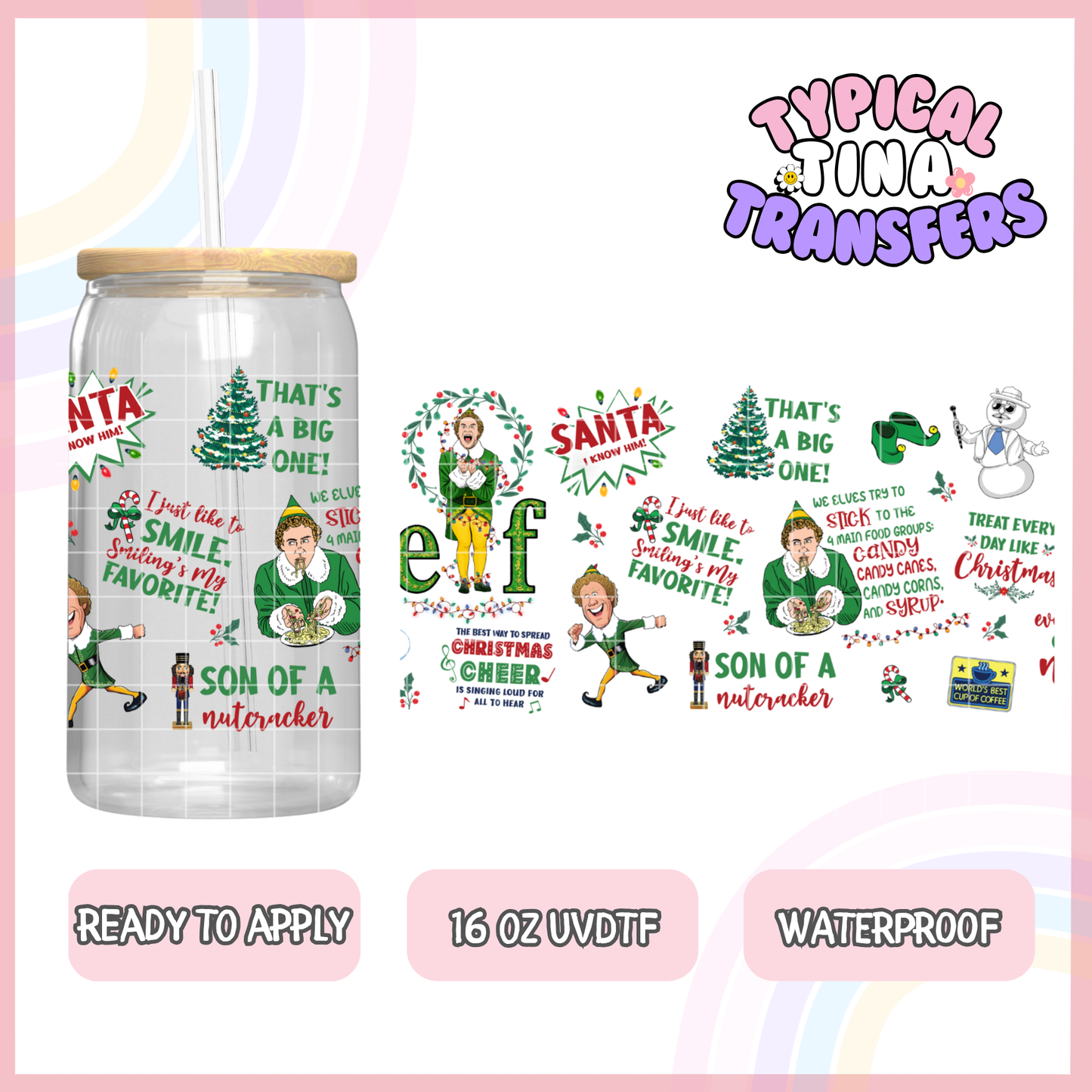 UVDTF #2616 | 16oz UVDTF Wrap | POD