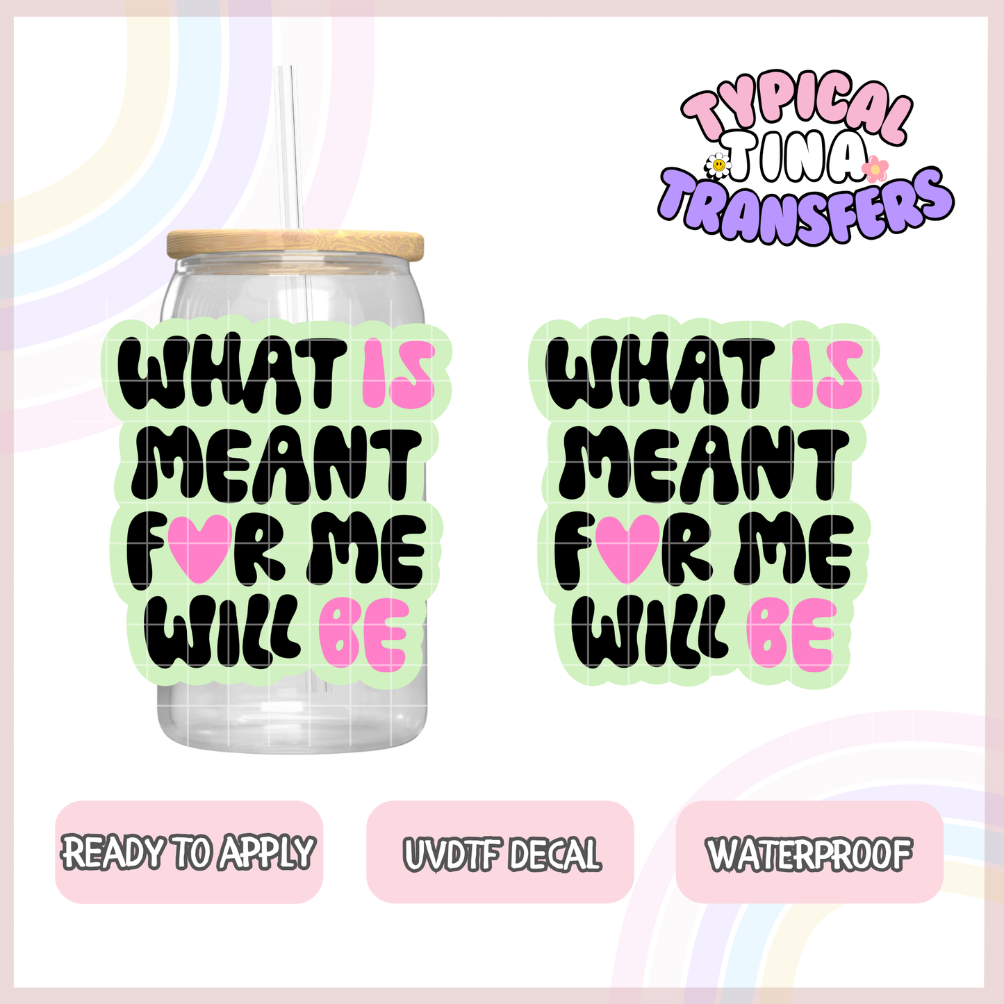 UVDTF Decal | 3"-4" decals | POD