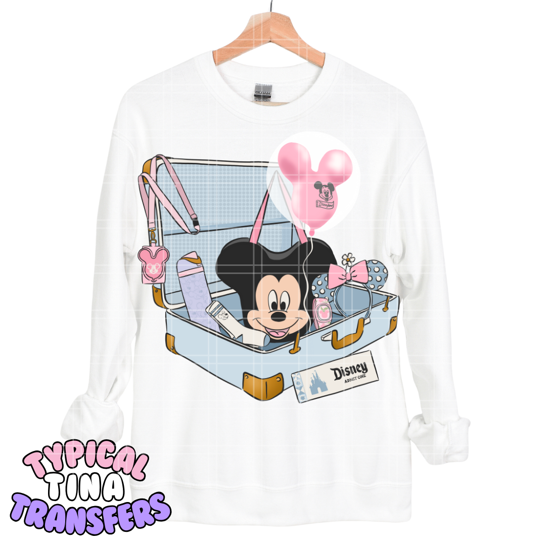 Let's go to Diz Trip - suitcase | DTF Transfers | POD